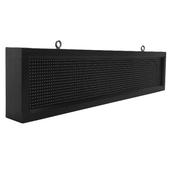 GLOBOSTAR® DISPLAY 90250 Κυλιόμενη Ψηφιακή Επιγραφή P10 Μονής Όψης LED AC 220-240V Αδιάβροχο IP65 Ψυχρό Λευκό 6000K - WiFi Control μέσω FK APP - Αισθητήρας Θερμοκρασίας & Υγρασίας - Μ104 x Π9 x Υ24cm - 2 Χρόνια Εγγύηση