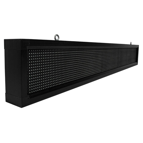 GLOBOSTAR® DISPLAY 90260 Κυλιόμενη Ψηφιακή Επιγραφή P10 Μονής Όψης LED AC 220-240V Αδιάβροχο IP54 Ψυχρό Λευκό 6000K - WiFi Control μέσω FK APP - Αισθητήρας Θερμοκρασίας & Υγρασίας - Μ168 x Π9 x Υ24cm - 2 Χρόνια Εγγύηση