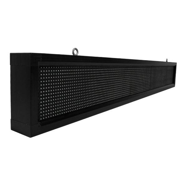 GLOBOSTAR® DISPLAY 90264 Κυλιόμενη Ψηφιακή Επιγραφή P10 Μονής Όψης LED AC 220-240V Αδιάβροχο IP54 Πορτοκαλί - WiFi Control μέσω FK APP - Αισθητήρας Θερμοκρασίας & Υγρασίας - Μ168 x Π9 x Υ24cm - 2 Χρόνια Εγγύηση