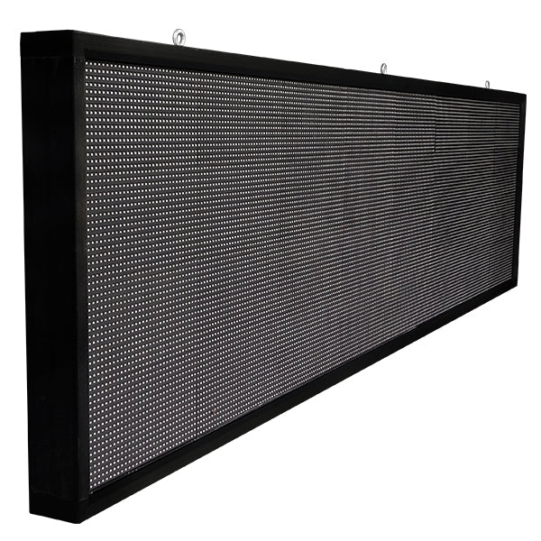 GLOBOSTAR® DISPLAY 90293 Κυλιόμενη Ψηφιακή Επιγραφή P10 Μονής Όψης LED AC 220-240V Αδιάβροχο IP65 Μπλε - WiFi Control μέσω FK APP - Αισθητήρας Θερμοκρασίας & Υγρασίας - Μ264 x Π9 x Υ72cm - 2 Χρόνια Εγγύηση