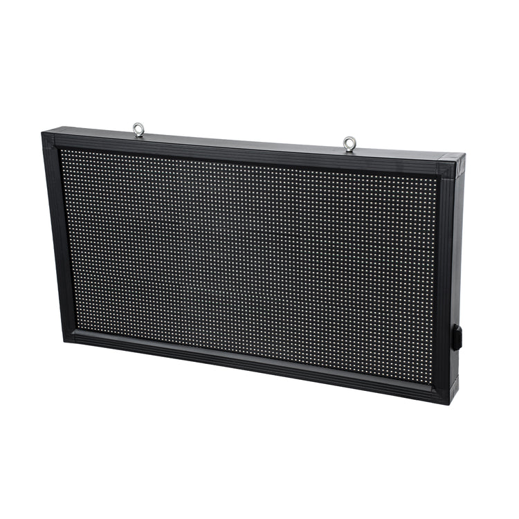 GLOBOSTAR® DISPLAY 90297 Κυλιόμενη Ψηφιακή Επιγραφή 96x48cm P10 Μονής Όψης LED AC 220-240V Αδιάβροχο IP65 RGB - WiFi Control μέσω FK APP - Αισθητήρας Θερμοκρασίας & Υγρασίας - Μ104 x Π9 x Υ56cm - 2 Χρόνια Εγγύηση