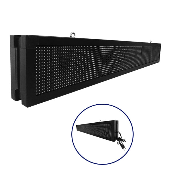 GLOBOSTAR® DISPLAY 90313 Κυλιόμενη Ψηφιακή Επιγραφή P10 Διπλής Όψης LED AC 220-240V Αδιάβροχο IP65 Μπλε - WiFi Control μέσω FK APP - Αισθητήρας Θερμοκρασίας & Υγρασίας - Μ168 x Π12 x Υ24cm - 2 Χρόνια Εγγύηση