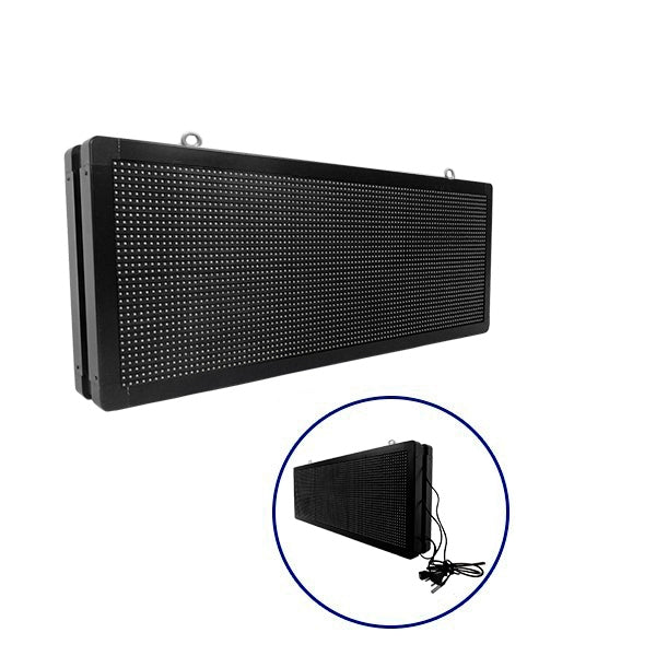 GLOBOSTAR® DISPLAY 90323 Κυλιόμενη Ψηφιακή Επιγραφή P10 Διπλής Όψης LED AC 220-240V Αδιάβροχο IP65 Μπλε - WiFi Control μέσω FK APP - Αισθητήρας Θερμοκρασίας & Υγρασίας - Μ104 x Π12 x Υ40cm - 2 Χρόνια Εγγύηση