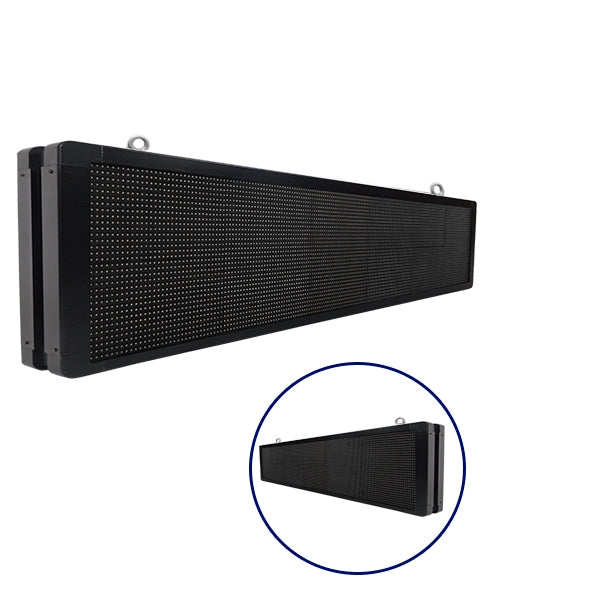 GLOBOSTAR® DISPLAY 90332 Κυλιόμενη Ψηφιακή Επιγραφή P10 Διπλής Όψης LED AC 220-240V Αδιάβροχο IP65 Πράσινο - WiFi Control μέσω FK APP - Αισθητήρας Θερμοκρασίας & Υγρασίας - Μ168 x Π12 x Υ40cm - 2 Χρόνια Εγγύηση