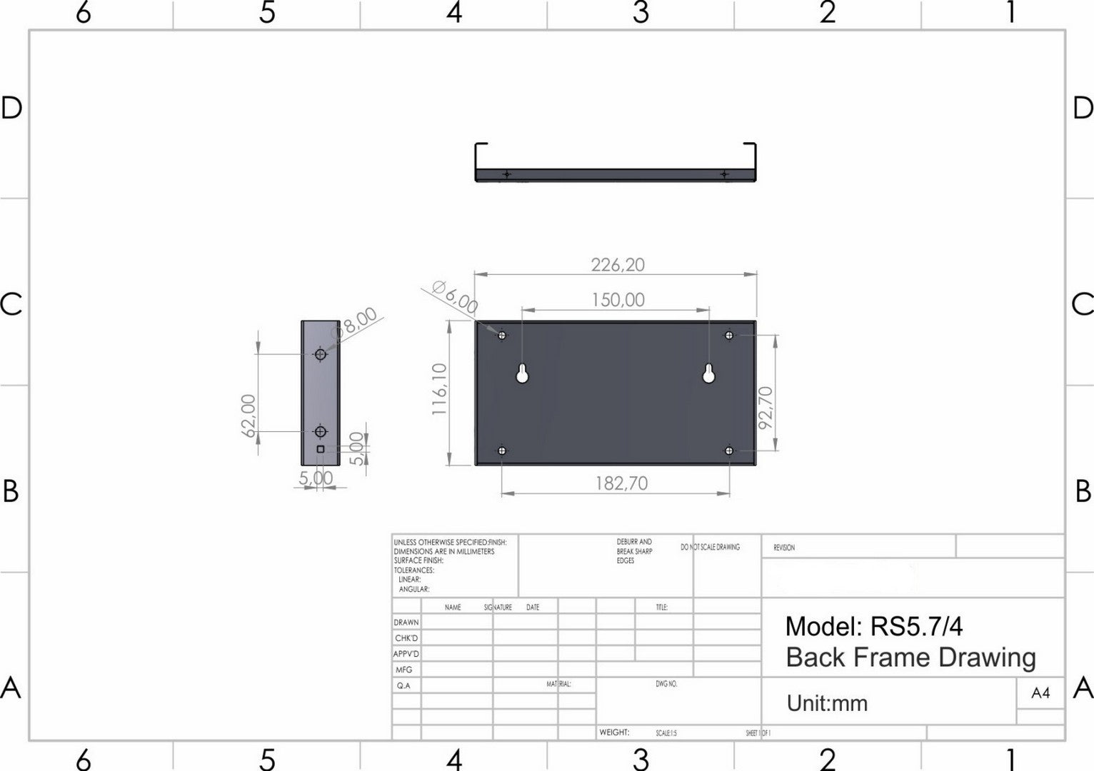 RS 5.7/4 Ψηφιακό Ρολόι & Χρονόμετρο LED 57mm - Compact Μεταλλική Κατασκευή
