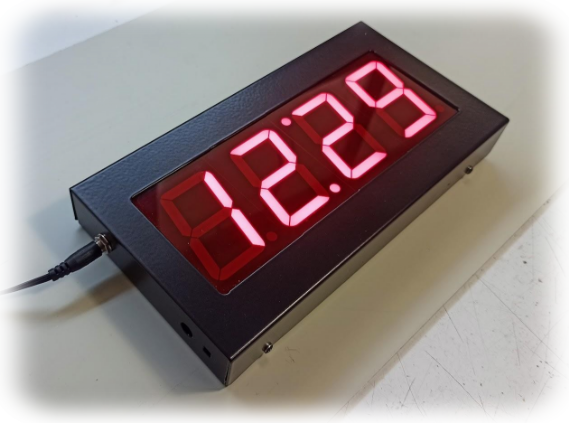 RS 5.7/4 Ψηφιακό Ρολόι & Χρονόμετρο LED 57mm - Compact Μεταλλική Κατασκευή